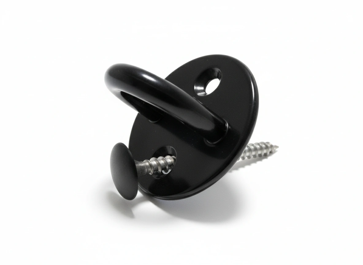 Pontet sur platine noir en inox 316 pour filet sur mesure